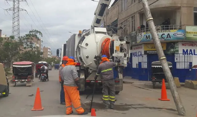 hidrojet atoro desagüe Chiclayo lambayeque Epsel