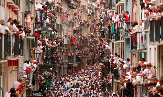 Fiesta de San Fermín en España. Foto: Reuters.