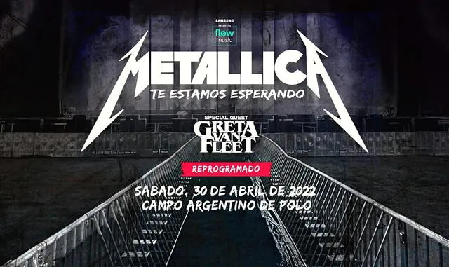 Metallica en Argentina 2022