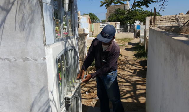 Chiclayo: Roban accesorios de tumbas en cementerio del distrito de Reque