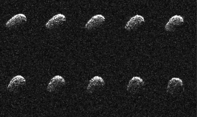 Observaciones del Nereus realizadas mediante el telescopio Arecibo en 2002. Foto: NASA