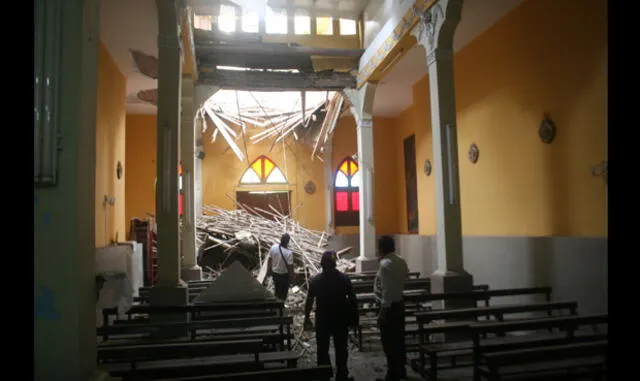 Colapsó capilla del Hospital Las Mercedes de Chiclayo | VIDEO 