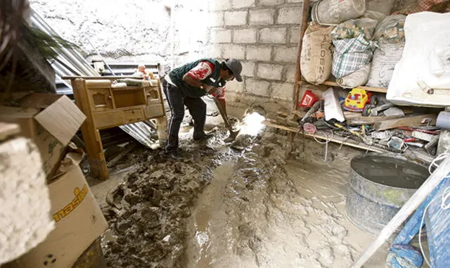 Arequipa sufre con 2 días de lluvias