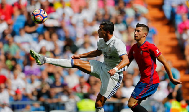 Real Madrid venció 3-1 al Osasuna, con gol de Cristiano Ronaldo, y continúa siendo líder de la Liga Santander | VIDEO