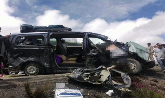 Un muerto y dos heridos en accidente de tránsito en la vía a Arequipa