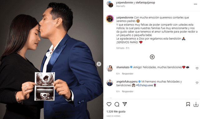 Donnie Yaipén recibió las felicitaciones de sus seguidores. Foto: Donnie Yaipén/Instagram.