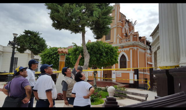 Colapsó capilla del Hospital Las Mercedes de Chiclayo | VIDEO 