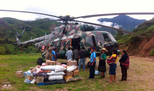 Lambayeque: FAP ha llevado ayuda humanitaria y evacuado a cientos de pobladores en 37 vuelos