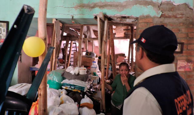 Chiclayo: Tres ancianas salvan de morir tras colapsar su vivienda