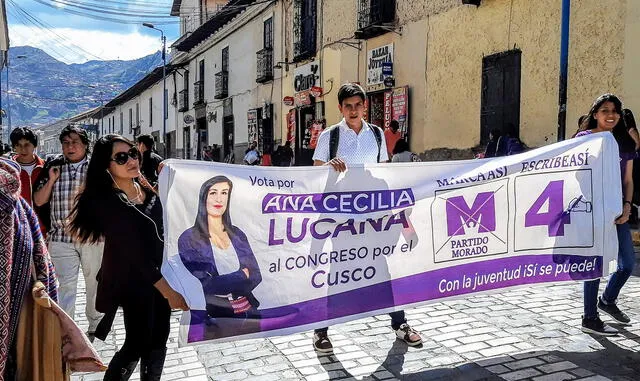 Campaña de Ana Cecilia Lucana en el Cusco.