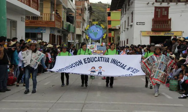 Municipalidad de Bambamarca realizó colorido pasacalle por el Día Mundial del Medio Ambiente