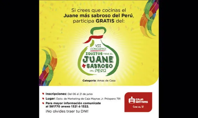 Fiesta de San Juan: Lanzan concurso para preservan la tradición de la preparación del Juane en Iquitos