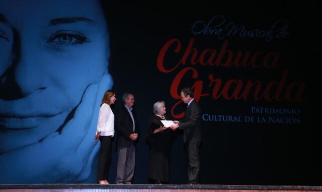 Se hace entrega de la declaratoria como Patrimonio Cultural de la Nación a la obra musical de Chabuca Granda