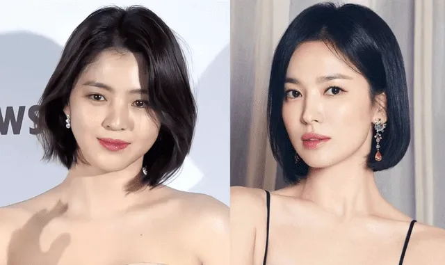  Además de ser aclamadas por la belleza y el talento que manejan, Han So Hee y Song Hye Kyo se parecen físicamente, de acuerdo con los fans. Foto: composición LR/Naver 