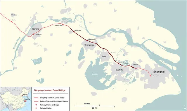  Recorrido del puente más largo del mundo. Foto: Xataka<br>    