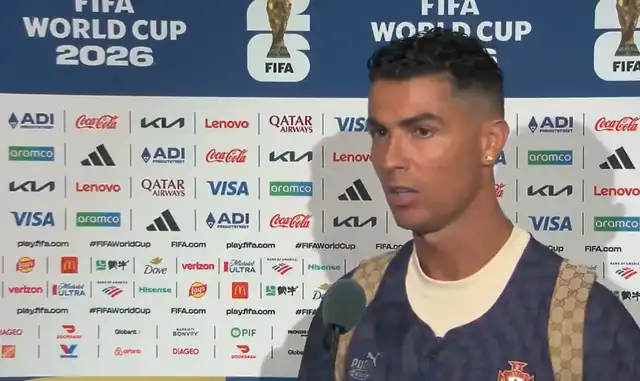 Conferencia de prensa de CR7 tras quedar eliminado del Mundial 2026. Conferencia de prensa de CR7 tras quedar eliminado del Mundial 2026.