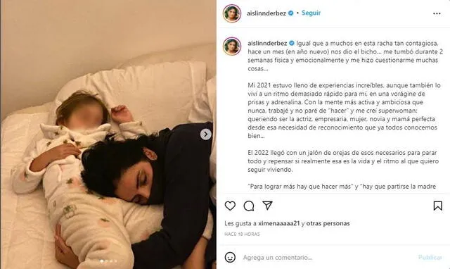 Aislinn Derbez revela que se enfermó de coronavirus. Foto: Aislinn Derbez/ Instagram