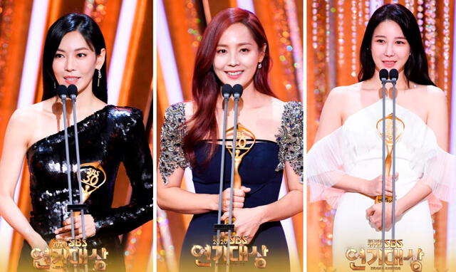 2020 SBS Drama Awards: actrices de Penthouse. Foto: SBS