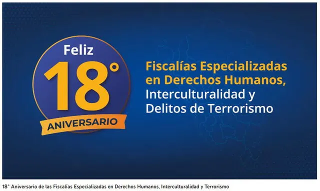 Fiscalias de DDHH, 18 aniversario