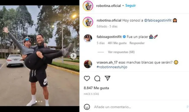 Robotina con Fabio Agostini.