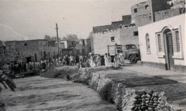Tramo final de canal de riego en San Juan de Lurigancho en la década de 1950. Foto: Instituto Cultural Ruricancho.   