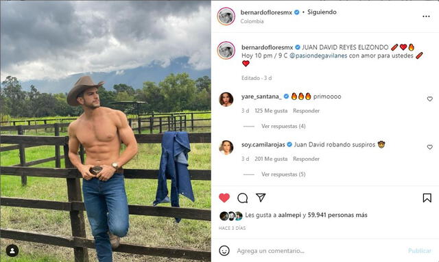 Bernardo Flores cada vez más tiene más seguidores en Instagram - Foto: @BERNARDOFLORESMX
