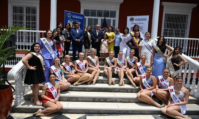  Las bastoneras y reina internacionales engalanarán el corso primaveral. Foto: Club de Leones de Trujillo    