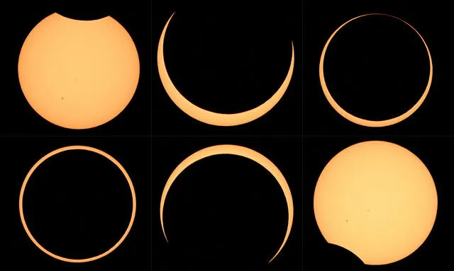 A diferencia de otros tipos de eclipses, un eclipse solar total ocurre cuando la Luna bloquea por completo la cara del Sol. Foto: AFP  