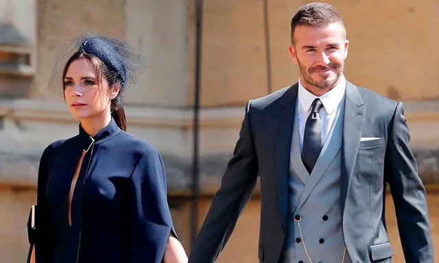 A pesar de la discusión, los Beckham sí asistieron a la boda de los duques de Sussex.