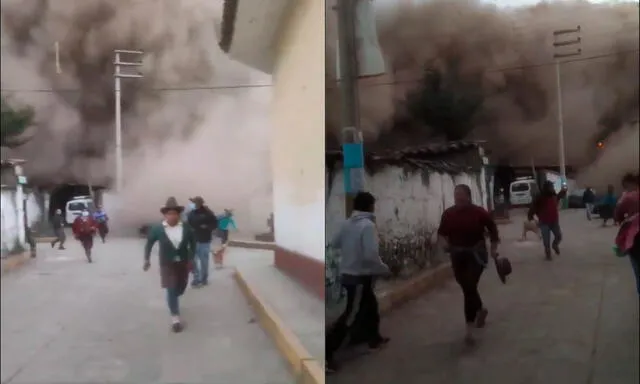 Deslizamiento de cerro en Chavín de Huantar