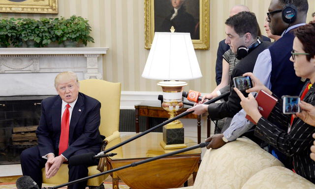 Así fue el encuentro entre el presidente Kuzcynski y Donald Trump en la Casa Blanca | FOTOS