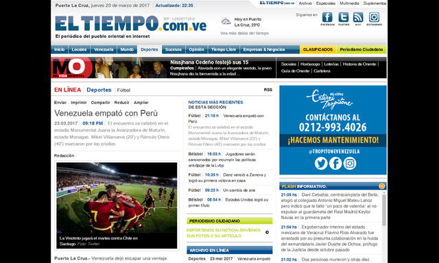 Revisa las portadas de los diarios de Venezuela tras el empate 2-2 entre la vinotinto y Perú | FOTOS 