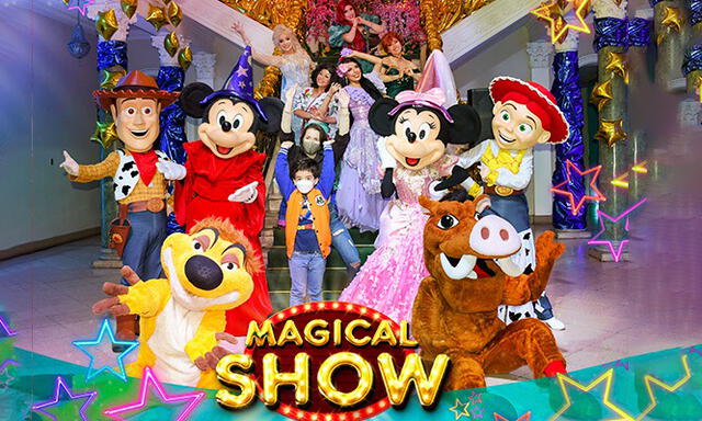 Los personajes de Disney se reúnen en este espectáculo musical.