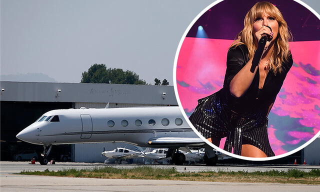 El jet privado de Taylor Swift, el que más contamina en CO2. Foto: Taylor Swift España/Twittter