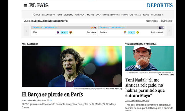 Barcelona cayó goleado por el PSG y así informan los principales medios españoles | FOTOS  