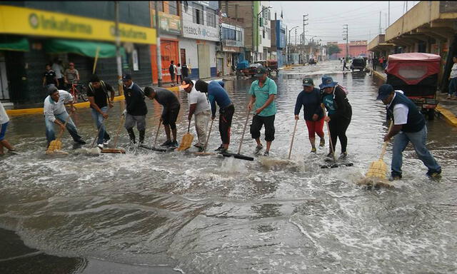 Así están las calles de Chiclayo, Reque y Lambayeque tras siete horas de torrenciales lluvias| FOTOS