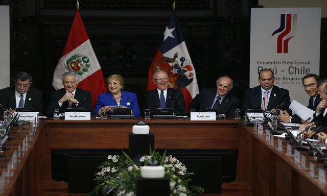 Kuczynski y Bachelet encabezaron el I Gabinete Binacional Perú-Chile [FOTOS]