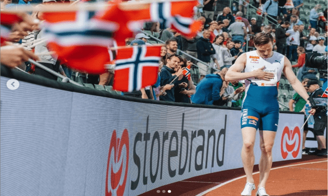 Karsten Warholm es el atleta noruego que participa en los 400 m. Foto Instagram