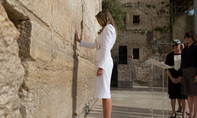 Así fue la histórica visita del presidente Donald Trump al Muro de los Lamentos en Jerusalén [FOTOS]