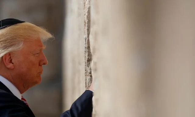 Así fue la histórica visita del presidente Donald Trump al Muro de los Lamentos en Jerusalén [FOTOS]