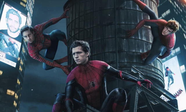 Tobey Maguire, Andrew Garfield y Tom Holland
