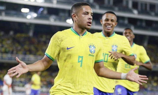 Vitor Roque fue subcampeón de la Copa Libertadores. Foto: CBF