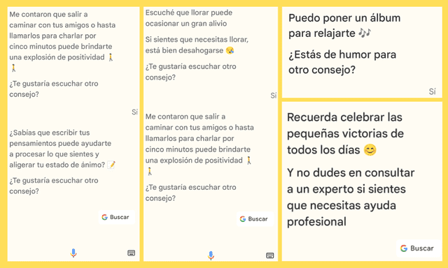 Día Mundial de la Salud Mental Google suma respuestas a su Asistente de Voz para brindar apoyo emocional a los usuarios. Foto: composición LR/capturas de Google Assistant