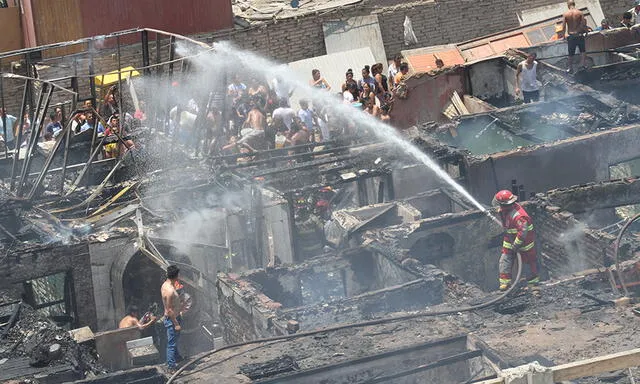Incendio en La Victoria afectó al menos 40 viviendas cerca del estadio de Matute | FOTOS