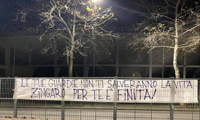 Mensaje de los hinchas de la Fiorentina hacia Vlahovic.