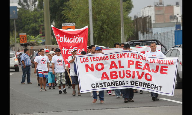 La Molina: vecinos protestan contra peaje en Separadora Industrial e intentan bloquear la pista | FOTOS