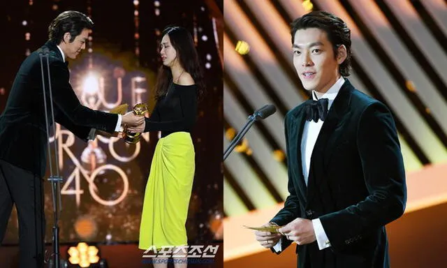 El actor de "The Heirs" apareció elegantemente en la 40a ceremonia de los Blue Dragon Awards.