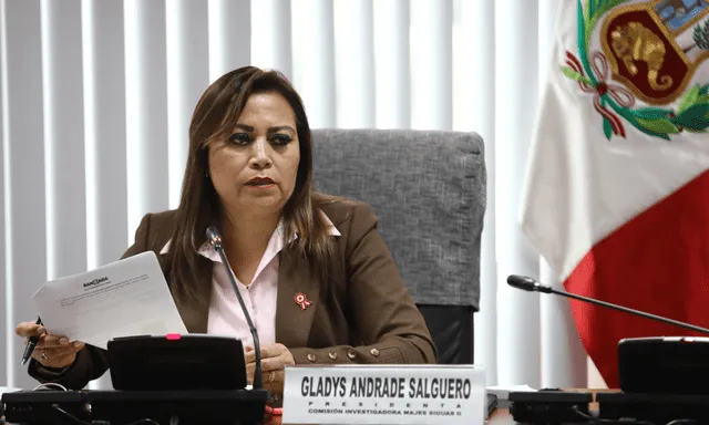 Gladys Andrade dejó de ser congresista en seiembre de 2019 con la disolución de la entidad legislativa.