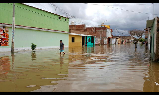 Intensas lluvias provocaron inundaciones y derrumbes en Chiclayo | FOTOS
