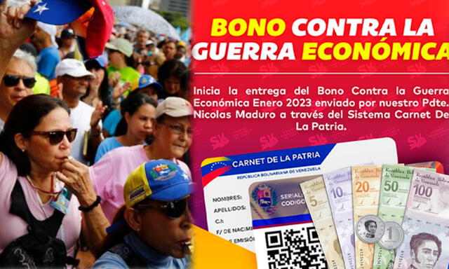 Inicia pago del Bono contra la Guerra Económica de febrero 2023. Foto: composición LR/ Patria/ BBVA/ DW Español   